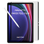 NovStrap Samsung Galaxy Tab S8 X700-S7 T870 ile Uyumlu Mıknatıslı TakÇıkar Paper Like Ekran Koruyucu