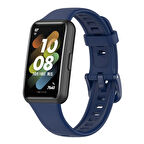 NovStrap Huawei Band 7 ile Uyumlu Kordon Tam Uyumlu Pimli Liquid Silikon Kordon Kayış