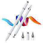 NovStrap Samsung Galaxy S6 Lite P620 P610 P613 ile Uyumlu 3in1 Stylus Dokunmatik Tablet Kalemi