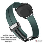 Huawei Watch Gt4 46mm Gt3 46mm Gt3 Pro Gt3 Se Elite Gt2 46mm Gt2e Uyumlu Kordon Silikon Magnet Toka