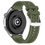 NovStrap Samsung Galaxy Watch 4 5 6 40 42 43 44 45 46 47 mm ile Uyumlu Kordon (20mm) Lansman Kumaş