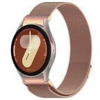 NovStrap Samsung Galaxy Watch 7 Fe 6 5 4 40-42-43-44-45-46-47 Mm ile Uyumlu Kordon Tam Uyumlu Pimli Metal Hasır Çelik Kayış