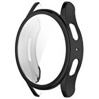 NovStrap Samsung Galaxy Watch 7 40mm ile Uyumlu Kasa ve Ekran Koruyucu TPU Yumuşak Silikon Kılıf