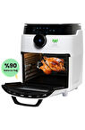 Wiami Airfryer Oven RA-011W 12 lt Beyaz Yağsız Fritöz Outlet