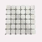 Tuqco Doğal Taş Octagon Dolamit Eskitme Mermer Mozaik Banyo Mutfak Tezgah Arası Duvar Kaplama Döşeme Paneli Fileli