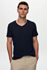 Ds Damat Regular Fit Lacivert %100 Pamuk T-Shirt 4HC141996756M
