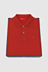 Ds Damat Slim Fit Kiremit Kutulu Polo Yaka T-Shirt