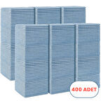 Mulpex Mikrofiber Temizlik Bezi 400 Adet - 40x40 cm, 375 GSM, Parlak Dokulu, 60 gr ±2, Yüksek Emici, İz Bırakmaz