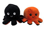 62054 Mood Değiştiren Peluş Ahtapot 20 cm. SİYAH - TURUNCU