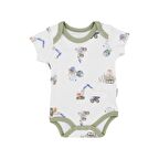 Tiffany Work Machine Theme Yarım Kol Bebek Body 13008