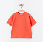 Tiffany T-Shirt Basic Süprem Mercan