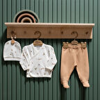 Tiffany Baby Happy Lambs Organik Theme 3'lü Zıbın Set 33078