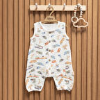 Tiffany Baby Müslin Caravan Theme Kısa Atlet Tulum 61023