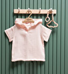 Tiffany T-Shirt Kapüşonlu Müslin Theme Pudra