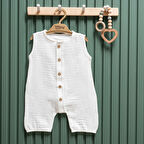 Tiffany Baby Müslin Theme Yarım Kol Uzun Tulum 26091