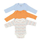 Tiffany Baby Striped Theme 3'lü Uzun Kol Body 53011
