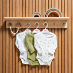 Tiffany Baby Green Plant Theme 3'lü Uzun Kol Body 48011