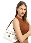 Fossil Beyaz Kadın 25x15x8 cm Saten Çapraz Çanta 05FO24Y5006
