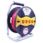 Evakat 3*1,5 35mt Sertifikalı Makaralı Uzatma Kablosu