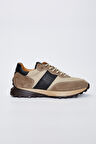 Valmenti Agatho Erkek Bej\Siyah Deri Sneakers & Spor Ayakkabı 383 5630 ERK AYK Y23