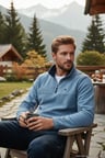Buratti Slim Fit Anti-Pilling Tüylenme Yapmayan Bato Yaka Kışlık Şardonlu Polar Erkek POLAR 5906001
