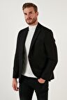 Buratti Slim Fit Tek Yırtmaçlı Düğmeli Blazer Ceket Erkek CEKET 2163763