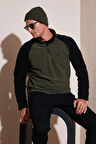 Buratti Slim Fit Yarım Fermuarlı Soğuk Geçirmez Kışlık Şardonlu Polar Erkek POLAR 5906055