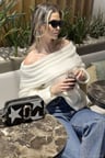 Lela Overisze Fit Madonna Yaka Triko Kazak Kadın KAZAK 4615216