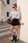 Lela Overisze Fit Madonna Yaka Triko Kazak Kadın KAZAK 4615216