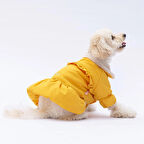 Pawstar Sarı Elizabeth Polarlı Su Geçirmez Küçük Irk Köpek Yağmurluğu