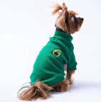 Pawstar Yeşil Avocado Nakışlı Esnek Küçük Irk Köpek Likralı Triko