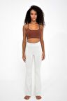 Lark Normal Bel Organik Pamuk Geniş Paça Uzun Tayt Pantolon