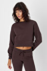 Gadiel Bisiklet Yaka Crop Sweatshirt