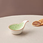 Karaca Floral Yeşil Damla Çerezlik/sosluk 10 Cm