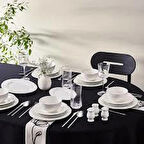 Karaca Elegance Bone Tobias 56 Parça 12 Kişilik Yemek Takımı Platin