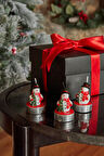 Karaca Home New Year Yılbaşı Snowman 3'lü Tealight Mum