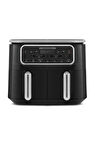 Karaca Air Pro Cook Duo Tandır XXXL 8 lt Black Silver Yağsız Fritöz Outlet