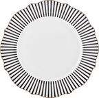 Karaca Rom NEW ROMANTIC SİYAH İNCE ÇİZGİLİ SERVİS TABAĞI 27CM Romshp 1067323