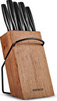 Karaca Dina Ahşap Bloklu 6 Parça Bıçak Seti