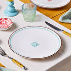 Karaca Jofy Desenli Servis Tabağı 27 Cm Yeşil