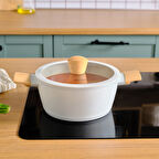 Karaca x Refika Swiss Crystal Almond Cream 20 Cm Tencere Ind