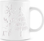 Karaca New Year Yılbaşı Snowy Kupa 280 ml Beyaz