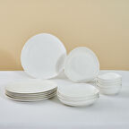 Karaca Stream Bone Rubicon 18 Parça 6 Kişilik Yemek Takımı