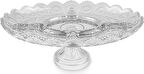Karaca Türkan Bölmeli Kristal Cam Tatlı Sunum Tabağı 36 cm