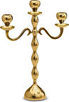 Karaca Arlen Şamdan 3'lü Gold 38x29 cm