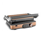 Karaca Gastro Gourmet Döküm Izgara ve Tost Makinesi Galactic Bronze 6 Dilim Kapasiteli