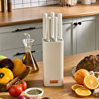 Karaca Massimo Line 6 Parça Bıçak Seti Krem