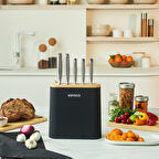 Karaca Samuray Solid Standlı Japon Çeliği 6 Parça Bıçak Seti