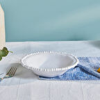 Karaca Perla Melamin Çukur Tabak 22 cm Beyaz