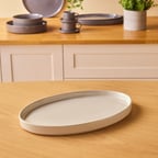 Karaca Massimo Kayık Tabak Krem 35 cm